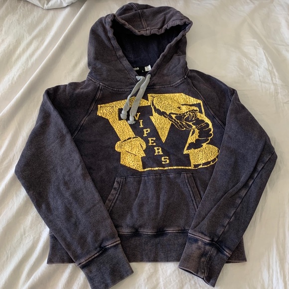 Urban Outfitters Tops - Urban Outfitters Cropped Acid Wash Hoodie